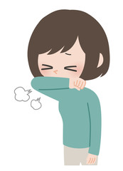 体調不良の女性