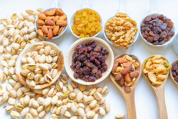 many nuts healthy fat and protein food and snack, ketogenic diet food