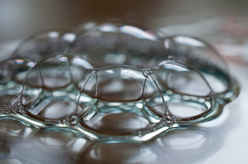 struttura di bolle, texture di bolle di sapone.