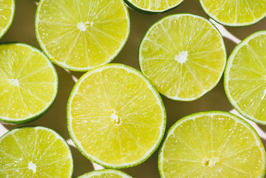 slices of lime.