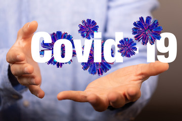 Coronavirus abstract background. Medical Genetics Bacteriological Microorganism..