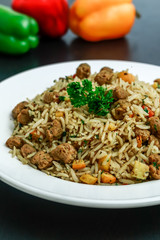 Soya Chunk Brown Rice