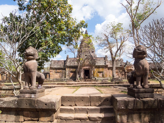 Phanom Rung Historical Park,is Castle Rock old Architecture about a thousand years ago at Buriram...