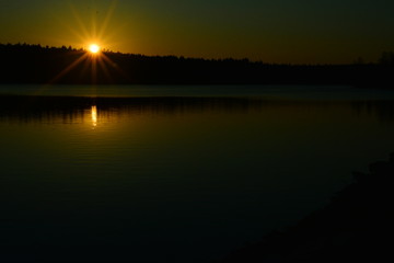 Sonnenuntergang am See