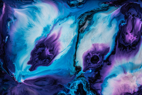 Swirly Galaxy Abstract Liquid Background © Robert Kohlhuber/Stocksy