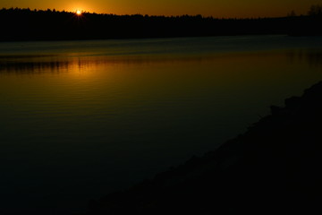 Sonnenuntergang am See