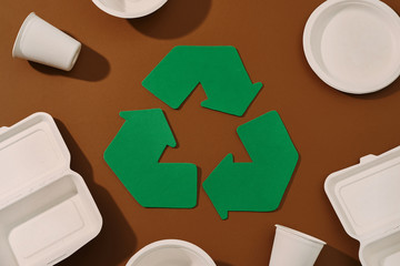 Green environment, reuse, refuse and recycle concept