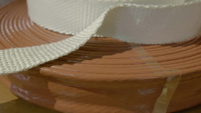 Finished products of braid from non-combustible material.