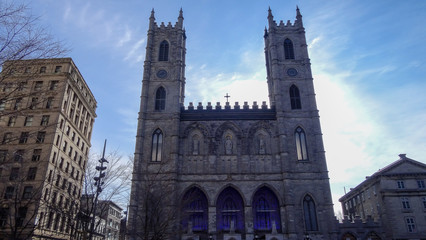 Fototapeta na wymiar Montreal is the cultural capital of Canada. Beautiful city