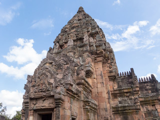 Phanom Rung Historical Park,is Castle Rock old Architecture about a thousand years ago at Buriram...