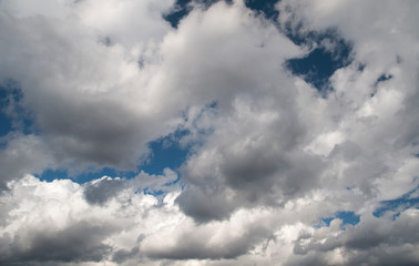 Obraz premium Blue sky and white clouds