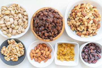 many nuts healthy fat and protein food and snack, ketogenic diet food