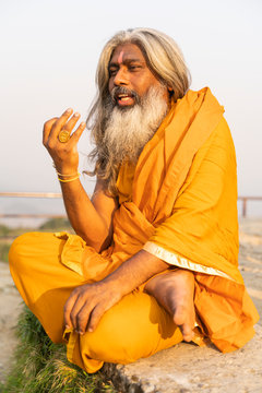 Portrait of an Indian Spiritual Guru