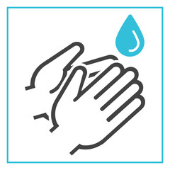 Washing hands protection