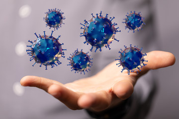 epidemic coronavirus 2019-nCoV 3d protection.