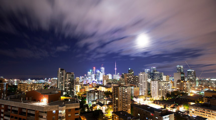 city at night Toronto