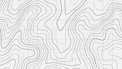 Topographic map lines background. Abstract vector illustration.