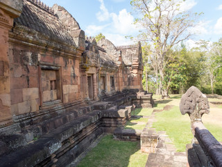 Phanom Rung Historical Park,is Castle Rock old Architecture about a thousand years ago at Buriram...