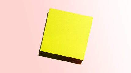 yellow sticky post it notes