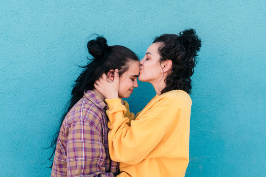 Kiss in the forehead