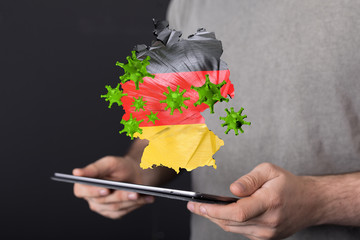 epidemic coronavirus 2019-nCoV 3d  germany
