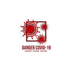 Corona Virus Design Logo Template