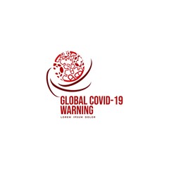 Corona Virus Design Logo Template