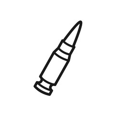 Fototapeta premium bullet icon in trendy flat design