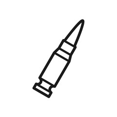 bullet icon in trendy flat design