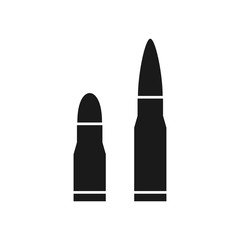 bullet icon in trendy flat design