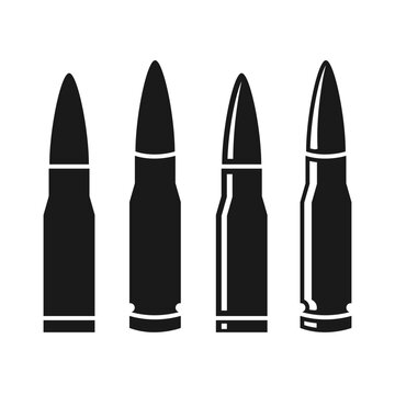 bullet icon in trendy flat design
