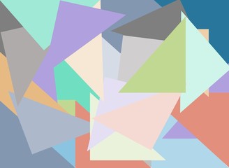 illustration of colorful triangle concept background