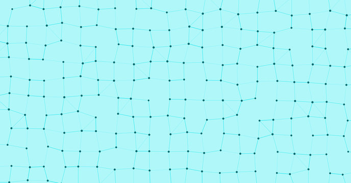Network Mesh Procedural Art background illustration