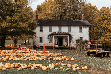 Farm house in the fall