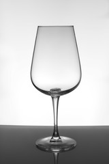 wine glass goblet on white background