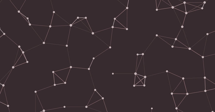 Network Mesh Procedural Art background illustration