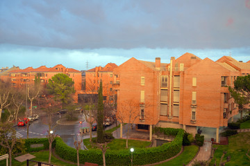 Edificios y urbanizaciones de zona residencial , Pozuelo de Alarcón,Madrid