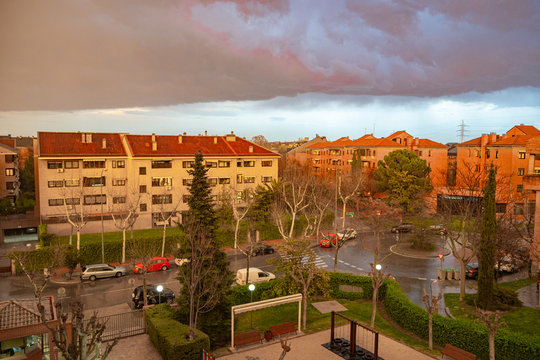 Edificios y urbanizaciones de zona residencial , Pozuelo de Alarc&oacute;n,Madrid