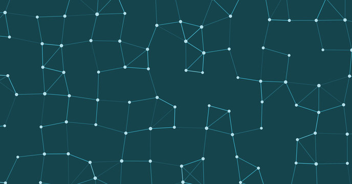 Network Mesh Procedural Art background illustration