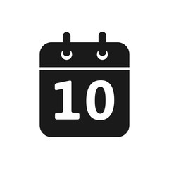 calendar icon in trendy flat design
