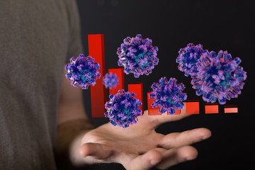 The coronavirus impacts the global economy..