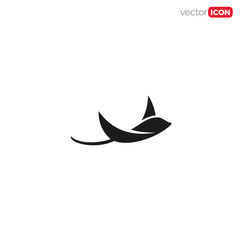 Stingray icon/symbol/Logo Design. Vector Template Illustration.