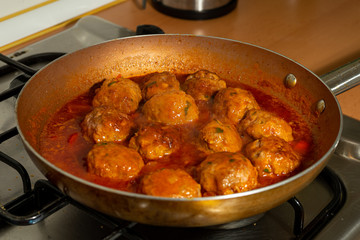 Meatballs with tomato sauce