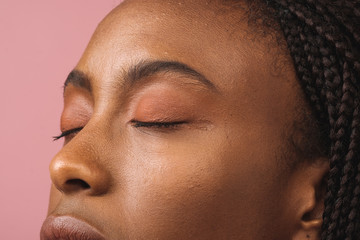 African-american woman beauty portrait