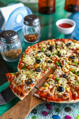 veg loaded pizza