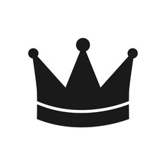 crown icon in trendy flat style
