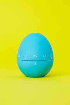 Blue egg shaped egg timer
