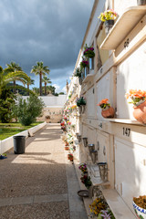 Fototapeta na wymiar Begräbniswand in Spanien