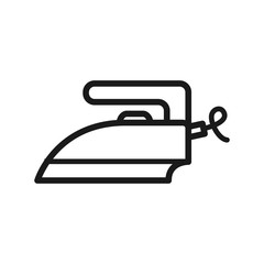 iron vector icon, flat design iron icon, illustration of silhouette iron