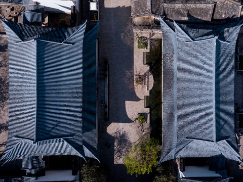 Dali rooftops aerial view
